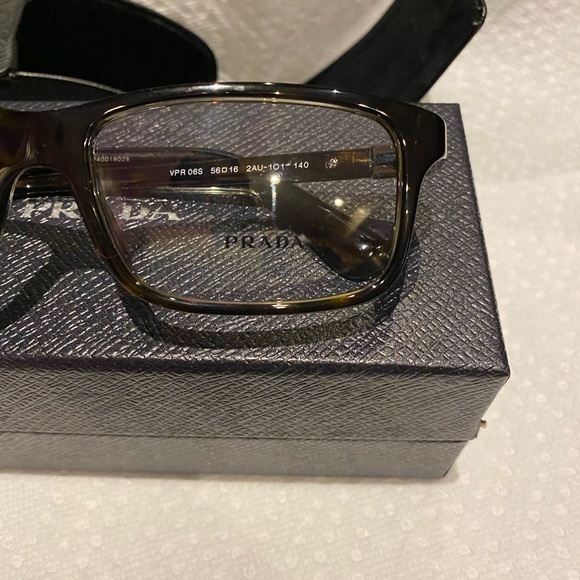 PRADA TORTOISE EYEGLASSES/ OPTICAL FRAMES BRAND NEW MADE IN ITALY - Picture 14 of 15